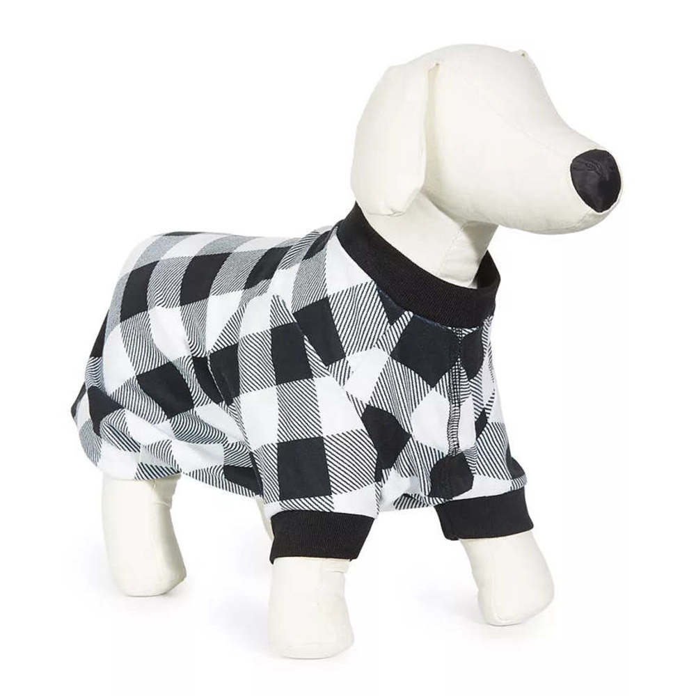 Family Pajamas Matching Pet Check-Print Bandana, Size Small